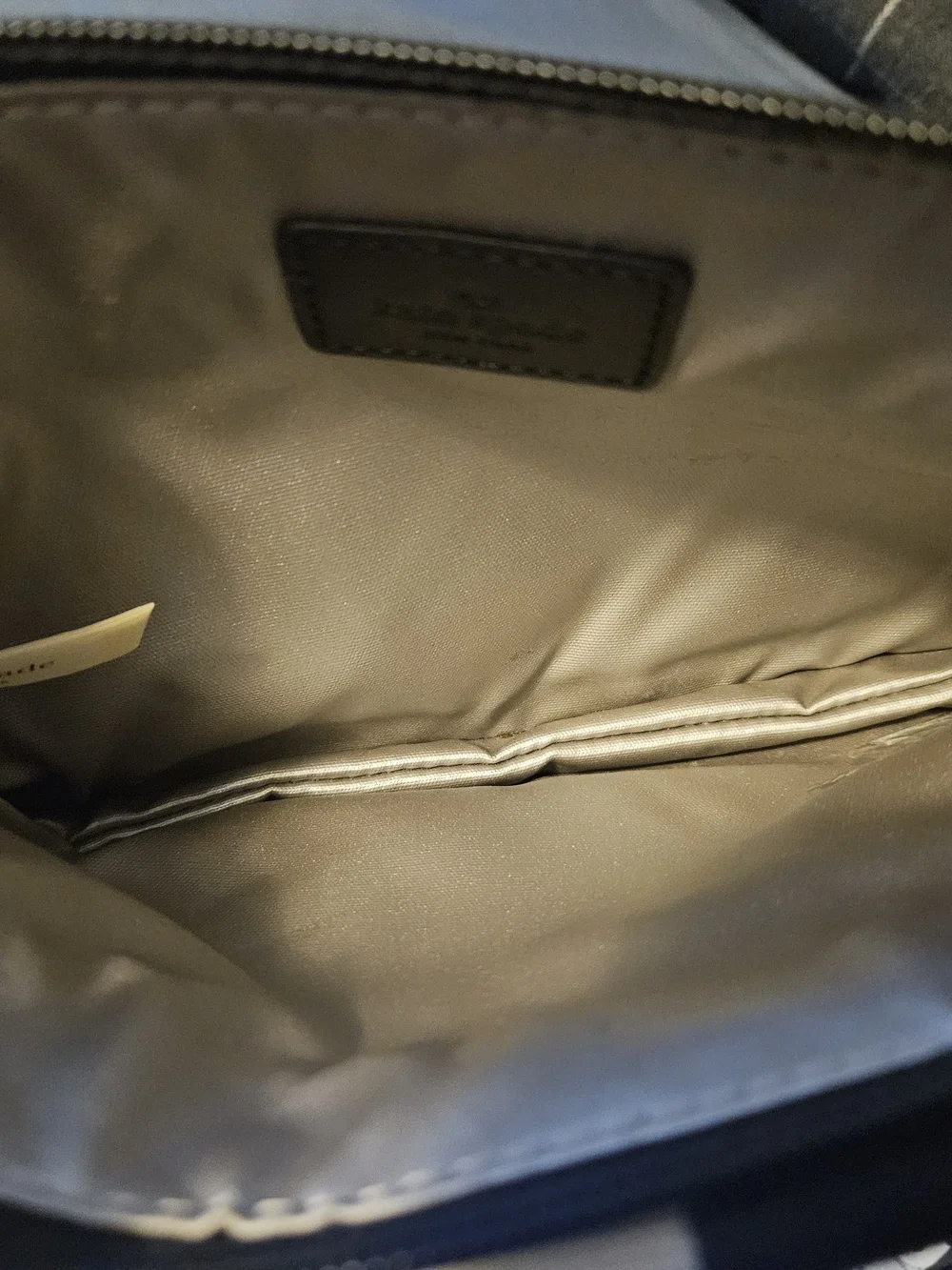 Kate Spade Black & Cream Bow Canvas Wristlet